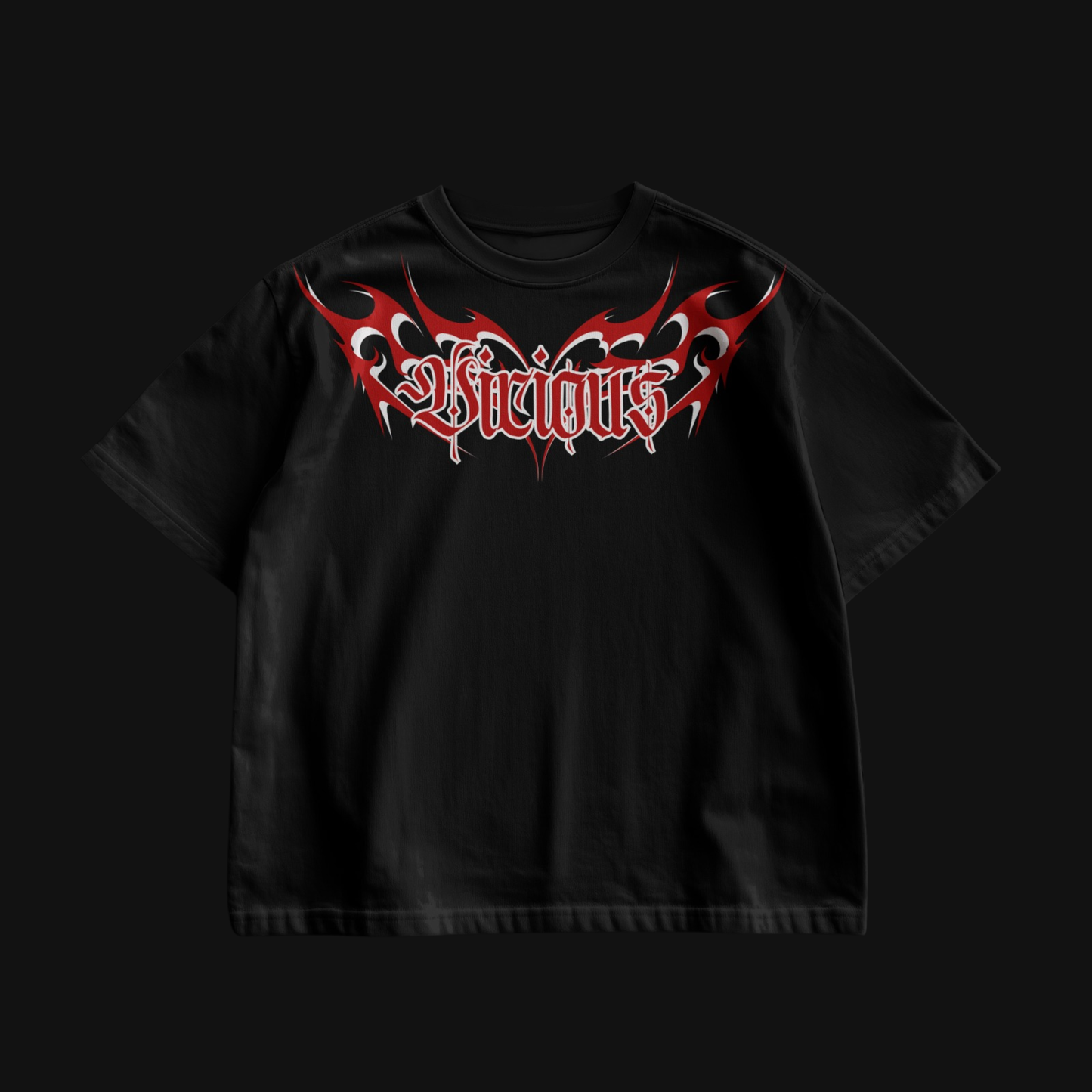 "VICIOUS" OVERSIZED TEE