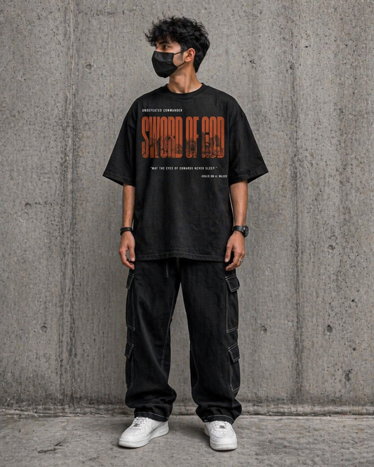 "SWORD OF GOD" OVERSIZED TEE