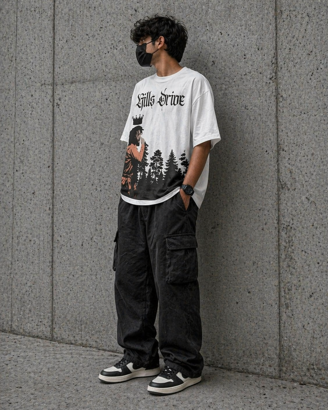 "HILLS DRIVE" OVERSIZED TEE (Inspired by J.COLE)