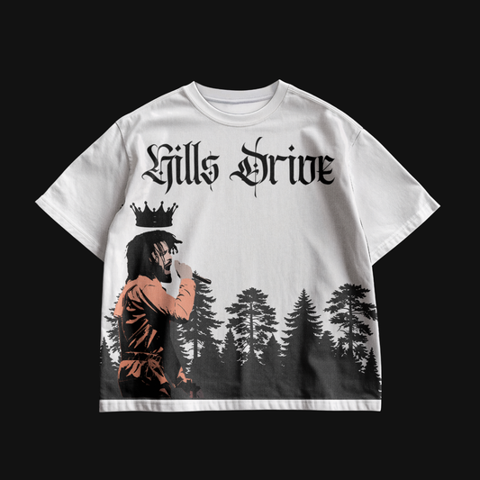 "HILLS DRIVE" OVERSIZED TEE (Inspired by J.COLE)