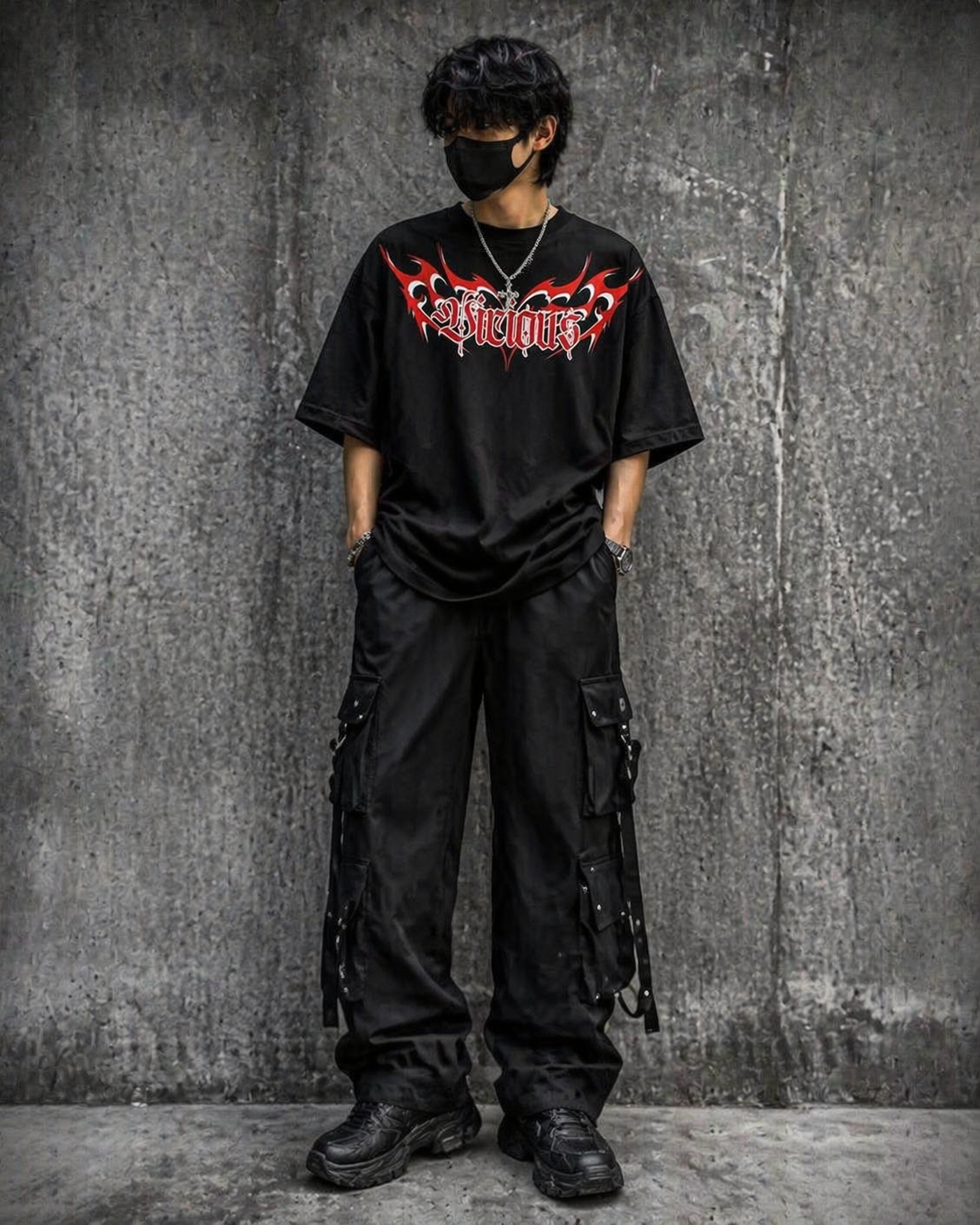 "VICIOUS" OVERSIZED TEE