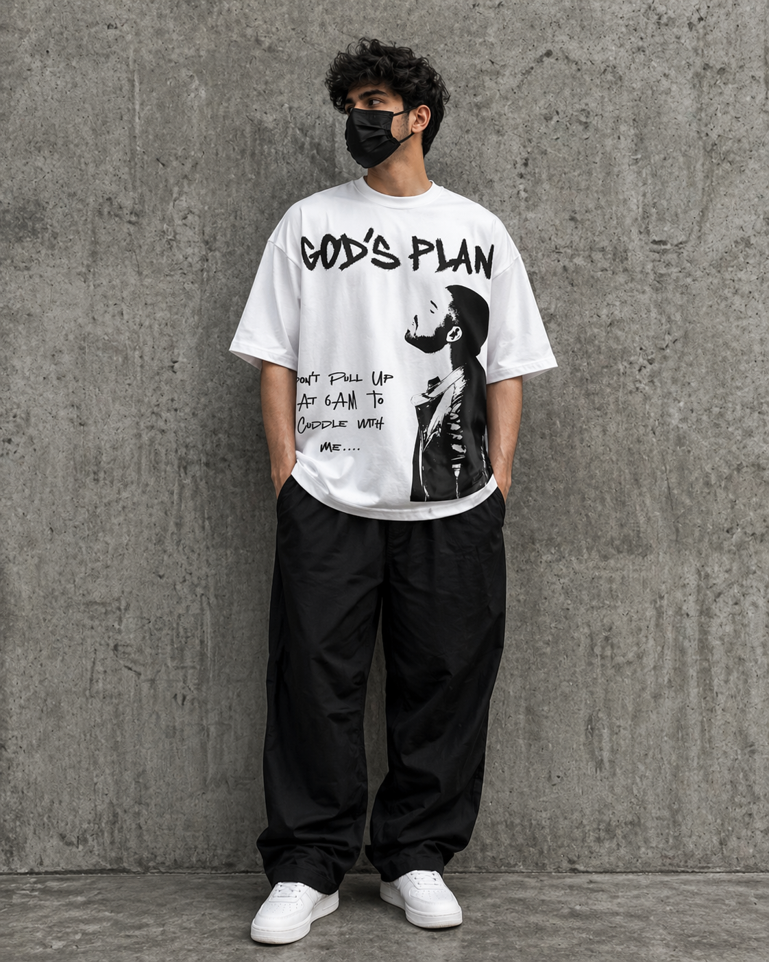 "GOD'S PLAN" OVERSIZED TEE