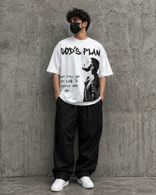 "GOD'S PLAN" OVERSIZED TEE