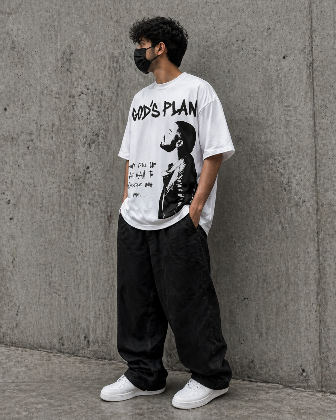 "GOD'S PLAN" OVERSIZED TEE