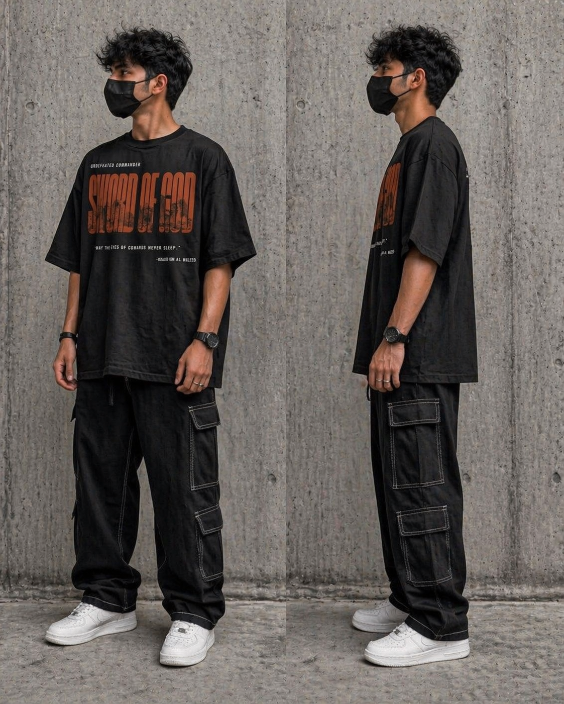"SWORD OF GOD" OVERSIZED TEE