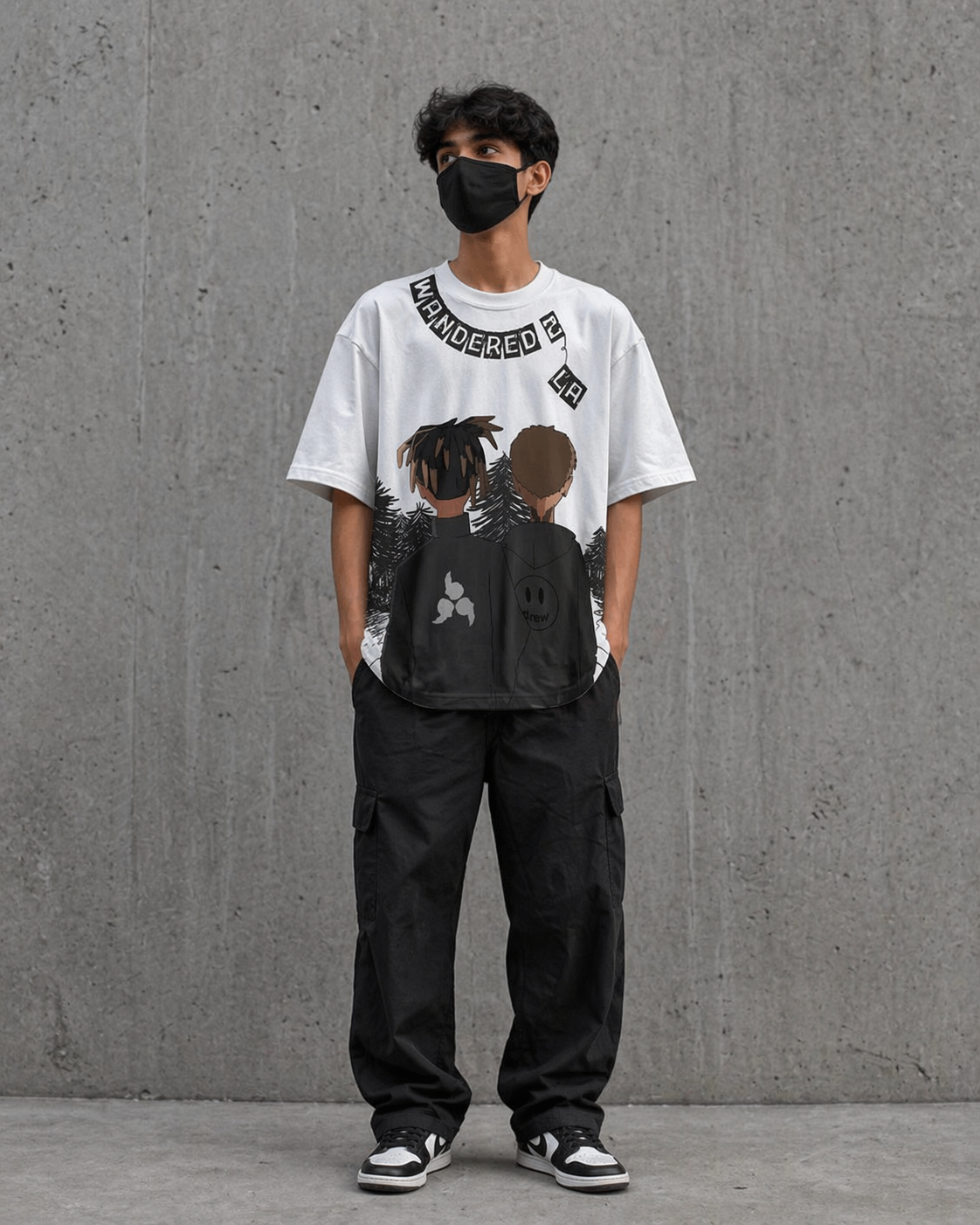 "WANDERED TO LA" OVERSIZED TEE