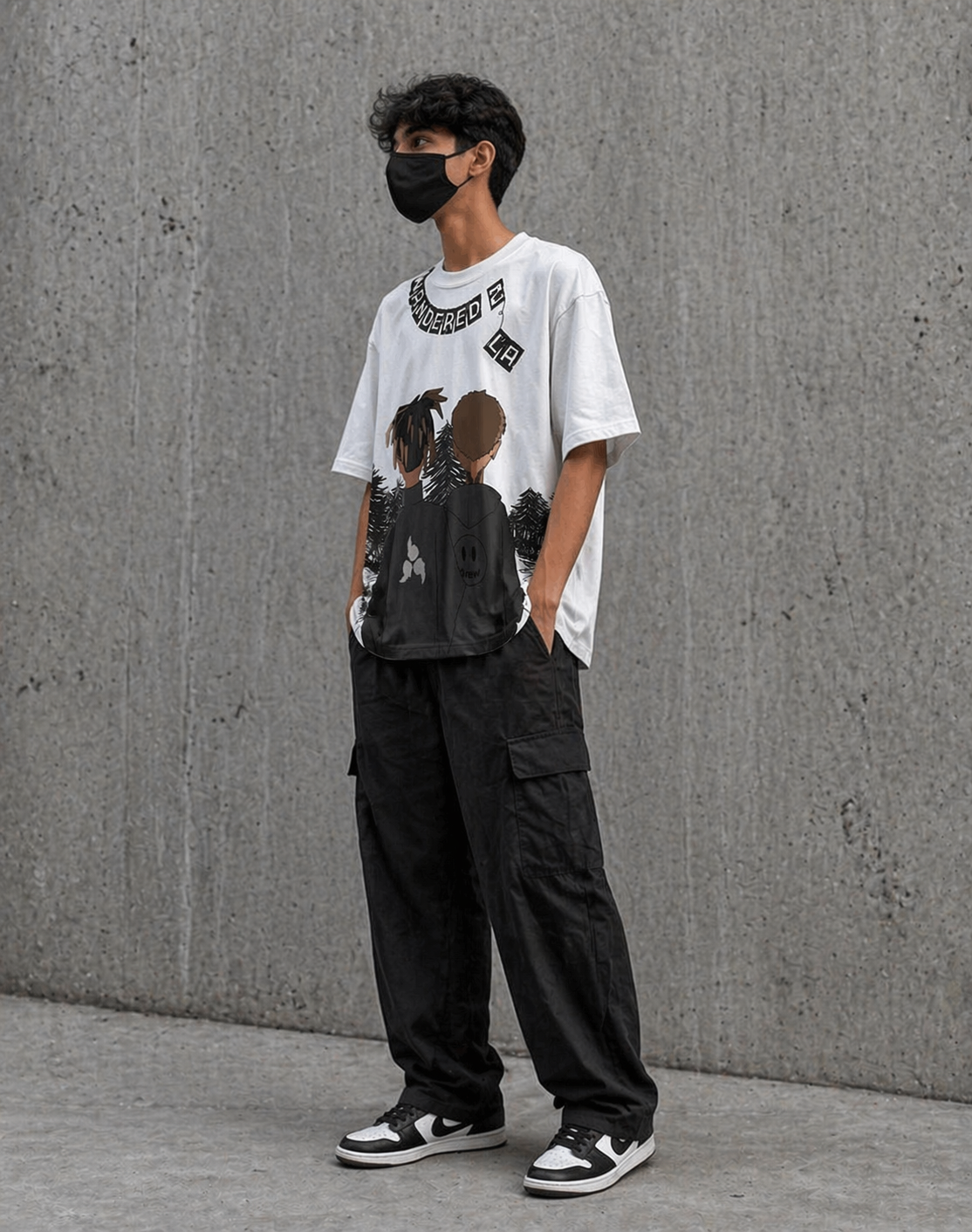 "WANDERED TO LA" OVERSIZED TEE
