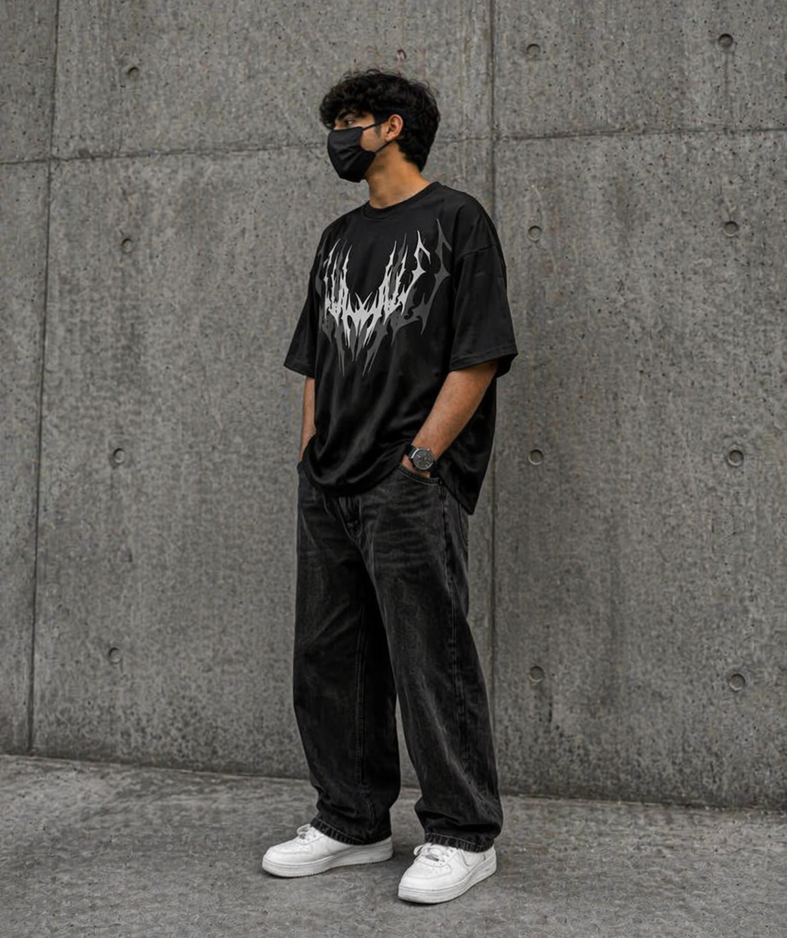 "ABYSS MARK" OVERSIZED TEE