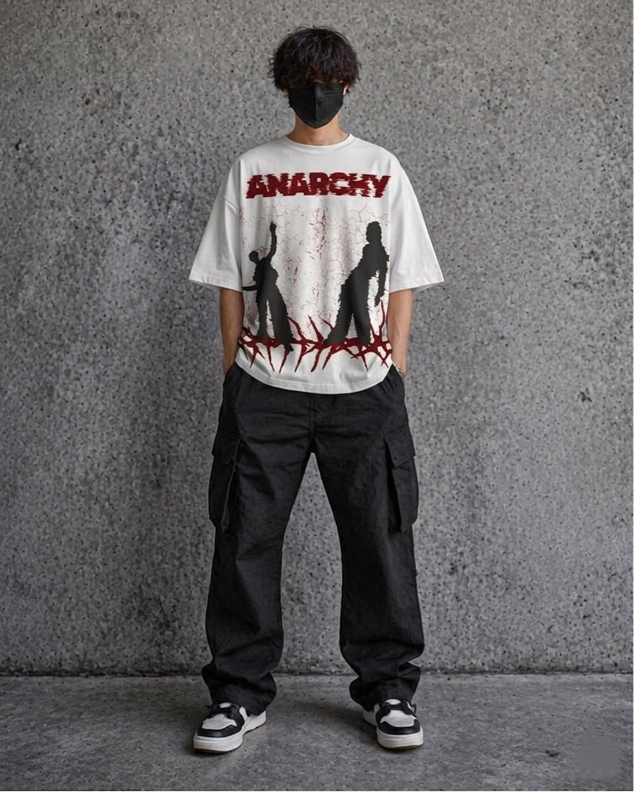 "ANARCHY" OVERSIZED TEE
