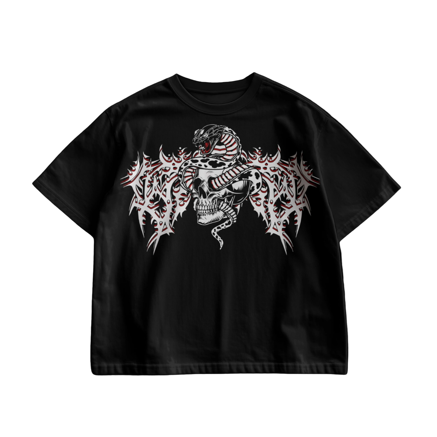 "DEATH-COIL" OVERSIZED TEE (BLACK)