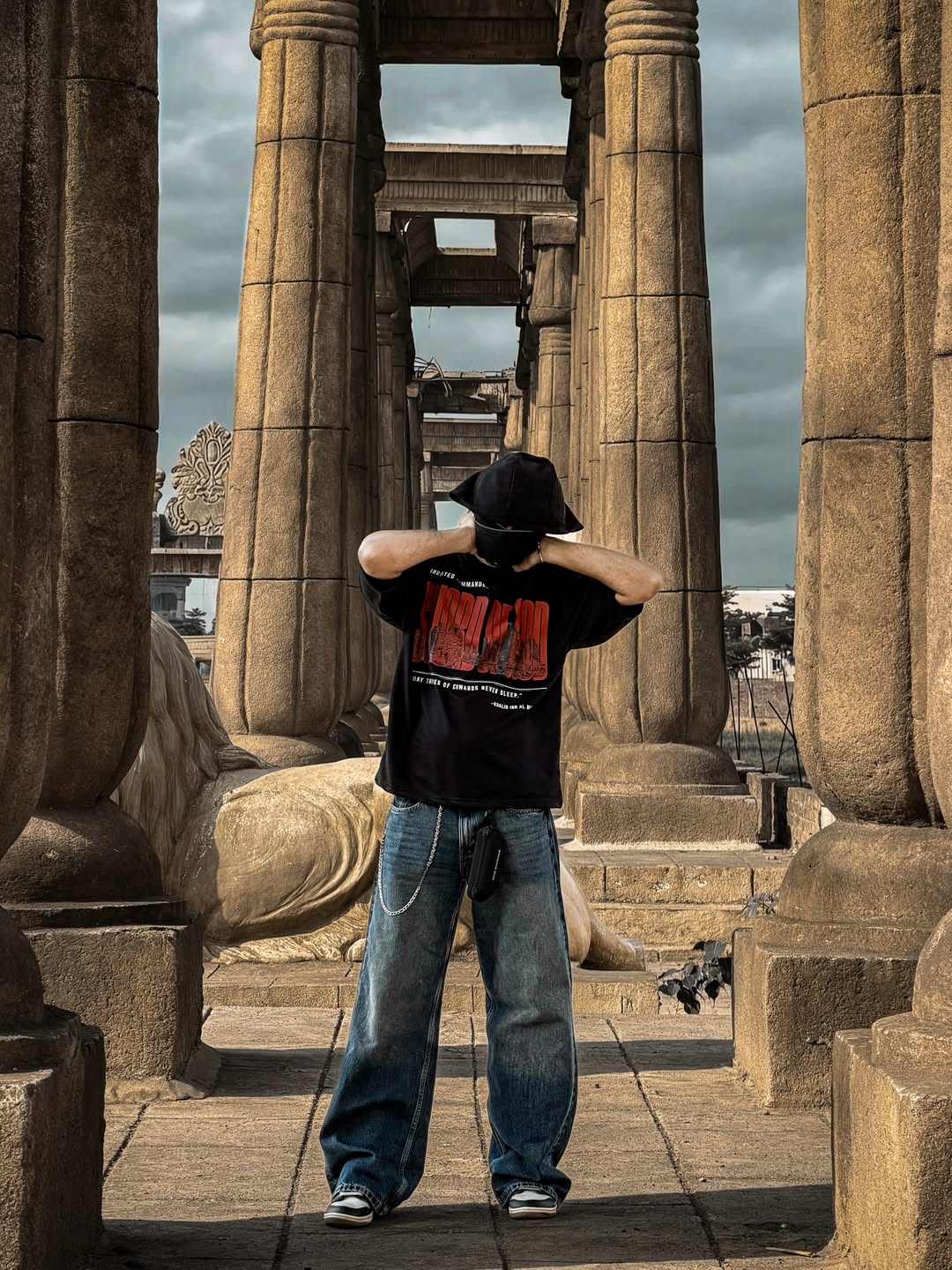 "SWORD OF GOD" OVERSIZED TEE